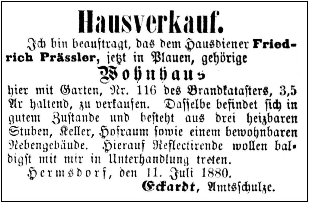 1880-07-14 Hdf Hausverkauf Paessler